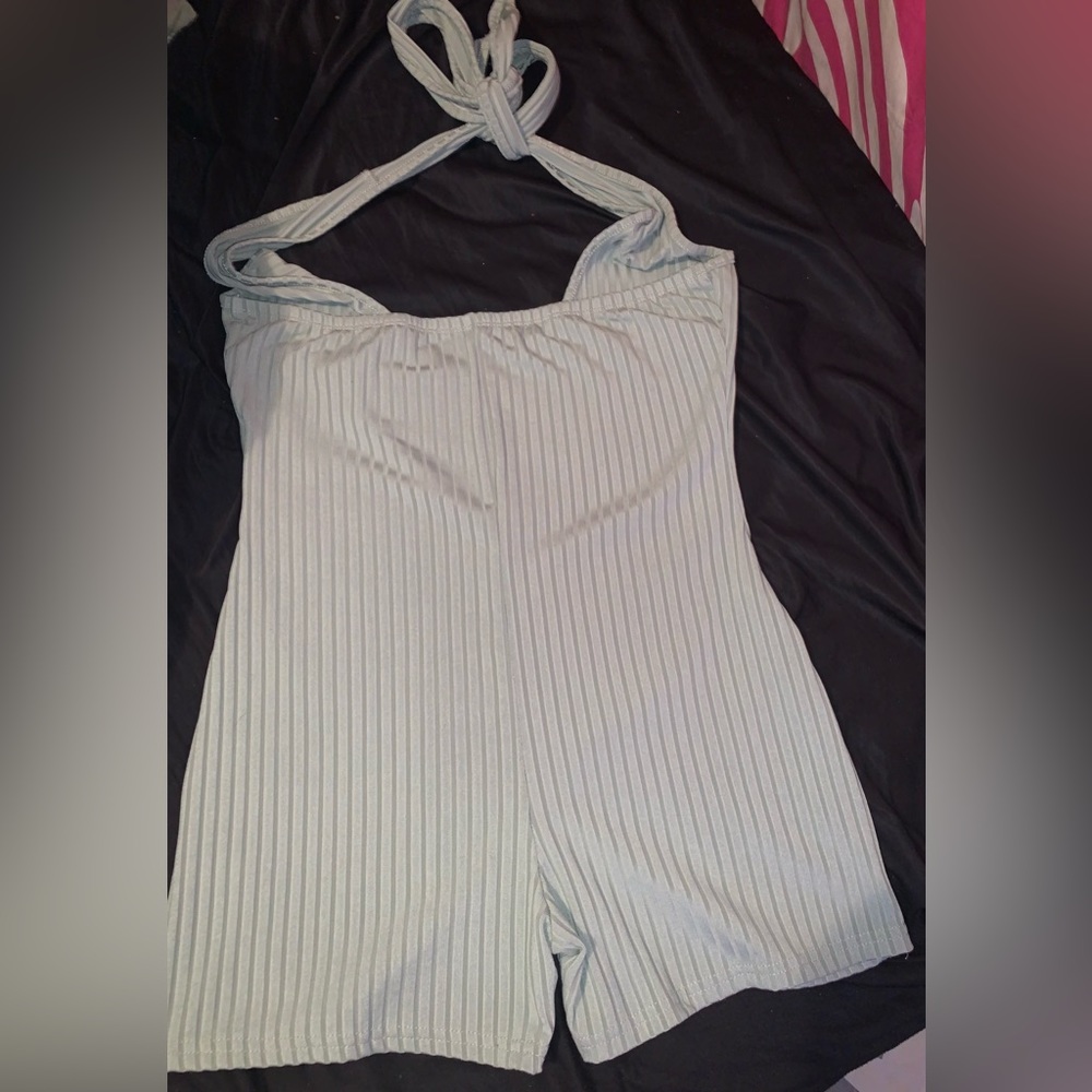 light green romper